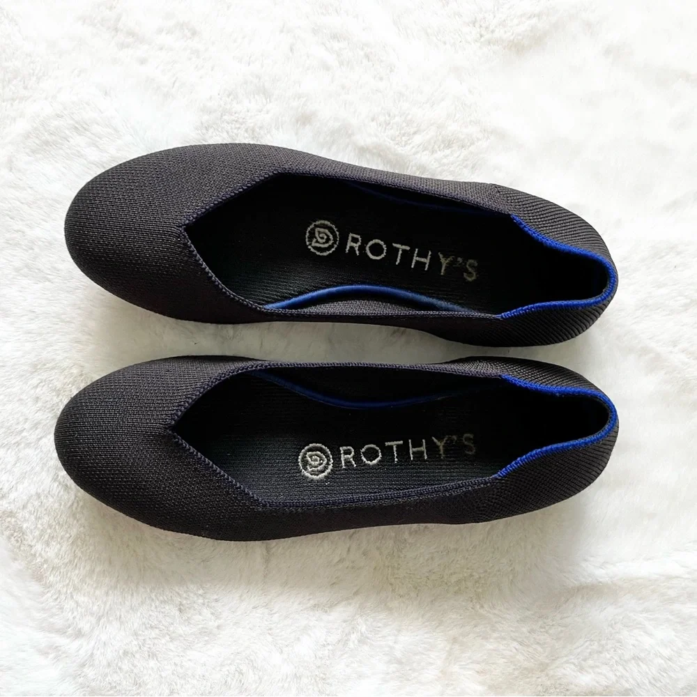 ROTHY’S THE FLAT BALLET SIZE 6 TRENDY CLOSET STAPLE CAPSULE WARDROBE MINIMALIST - Picture 5 of 7